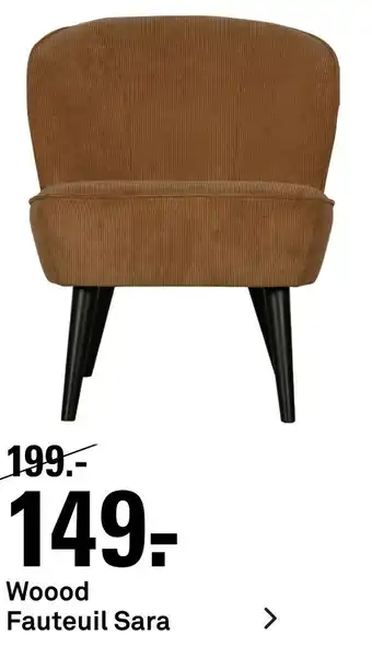 Karwei Woood Fauteuil Sara aanbieding