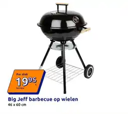 Action Big Jeff barbecue op wielen aanbieding