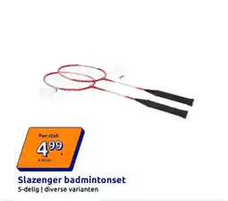 Action Slazenger badmintonset aanbieding