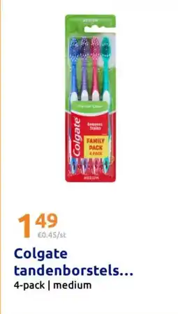 Action Colgate tandenborstels aanbieding