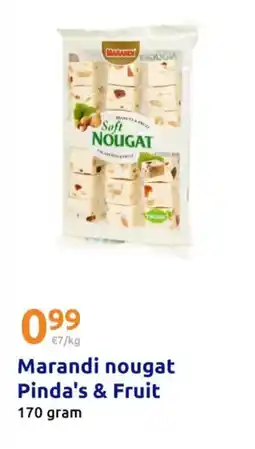 Action Marandi nougat Pinda's & Fruit aanbieding