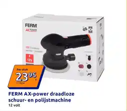 Action FERM AX-power draadloze schuur- en polijstmachine aanbieding