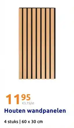Action Houten wandpanelen aanbieding
