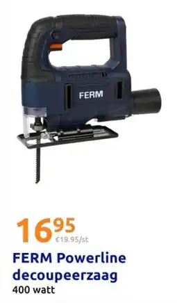 Action FERM Powerline decoupeerzaag aanbieding