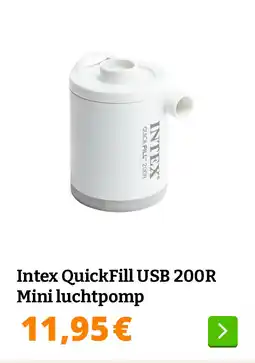 Obelink Intex QuickFill USB 200R Mini luchtpomp aanbieding