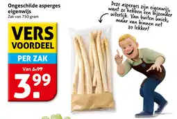Hoogvliet Ongeschilde asperges eigenwijs aanbieding