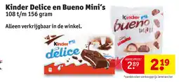 Kruidvat Kinder Delice en Bueno Mini's aanbieding