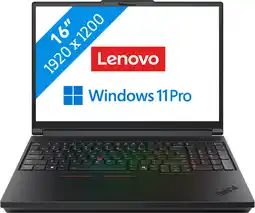 MediaMarkt Lenovo Thinkpad P16 Gen 3 - 16 Inch Core Ultra 7 255hx 32 Gb 1 Tb Nvidia Rtx Pro 2000 Windows 11 Pro aanbieding