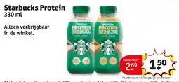 Kruidvat Starbucks Protein aanbieding