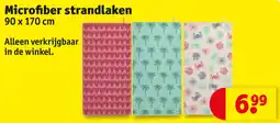 Kruidvat Microfiber Strandlaken aanbieding