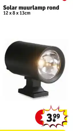 Kruidvat Solar muurlamp rond aanbieding