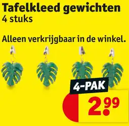 Kruidvat Tafelkleed Gewichten aanbieding