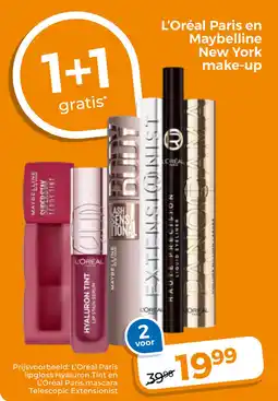 Trekpleister L'Oréal Paris en Maybelline New York make-up aanbieding
