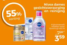 Trekpleister Nivea dames gezichtsverzorging en -reiniging aanbieding