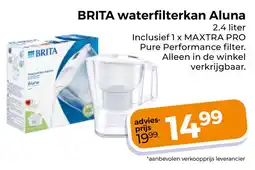 Trekpleister BRITA waterfilterkan Aluna aanbieding