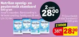 Kruidvat Nutrilon opvolg en peutermelk standaard aanbieding