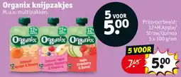 Kruidvat Organix knijpzakjes aanbieding