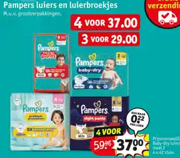 Kruidvat Pampers luiers en luierbroekjes aanbieding