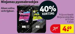 Kruidvat Ninjamas pyamabroekjes aanbieding