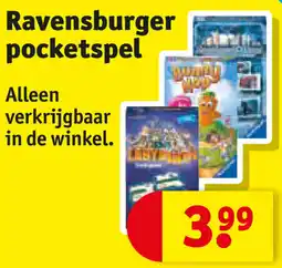 Kruidvat Ravensburger pocketspel aanbieding