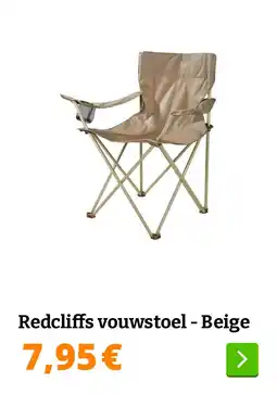 Obelink Redcliffs vouwstoel - Beige aanbieding