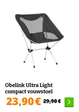 Obelink Obelink Ultra Light compact vouwstoel aanbieding