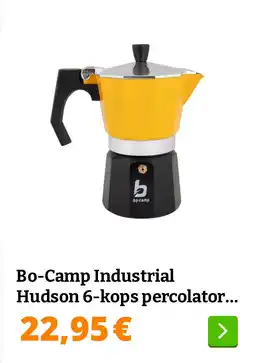 Obelink Bo-Camp Industrial Hudson 6-kops percolator - Yellow aanbieding