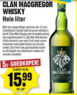 Dirck 3 Clan Macgregor Blended Whisky 100 cl aanbieding