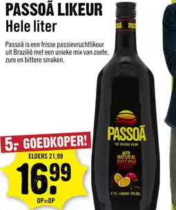 Dirck 3 Passoã Likeur 100 cl aanbieding