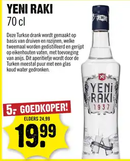 Dirck 3 Yeni Raki 70 cl aanbieding