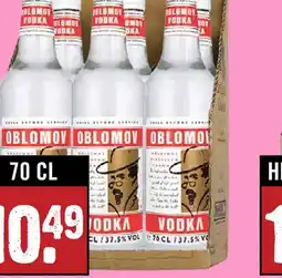 Dirck 3 Oblomov Vodka HELE LITER aanbieding