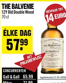 Dirck 3 The Balvenie 12 Years 70 cl aanbieding