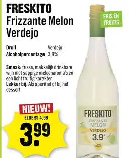 Dirck 3 Freskito Frizzante Melon Verdejo 75 cl aanbieding