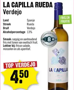 Dirck 3 La Capilla Rueda Verdejo 75 cl aanbieding