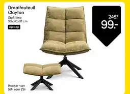 Leen Bakker Bekijk draaifauteuil Clayton aanbieding