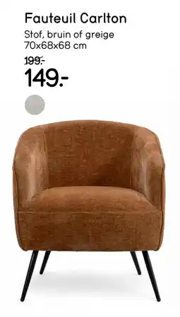 Leen Bakker Bekijk Fauteuil Carlton aanbieding