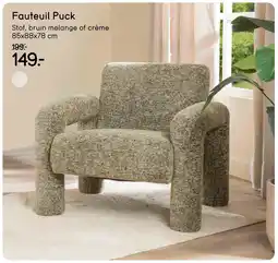 Leen Bakker Bekijk Fauteuil puck aanbieding