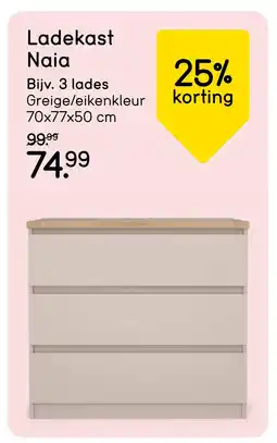 Leen Bakker Bekijk Ladekast Naia aanbieding