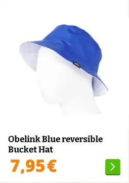Obelink Obelink Blue reversible Bucket Hat aanbieding
