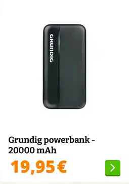 Obelink Grundig powerbank - 20000 mAh aanbieding