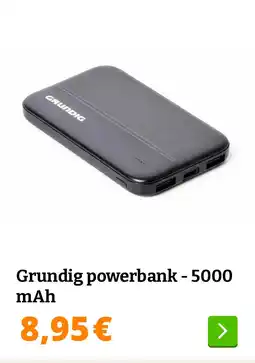 Obelink Grundig powerbank - 5000 mAh aanbieding