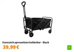 Obelink Eurocatch opvouwbare bolderkar - Black aanbieding