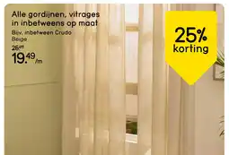 Leen Bakker Bekijk Alle gordijnen, vitrages in inbetweens op maat aanbieding