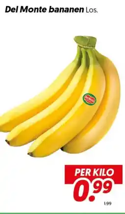 Dekamarkt Del Monte bananen aanbieding
