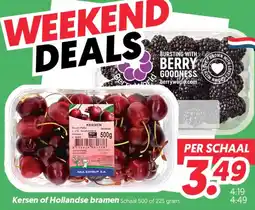Dekamarkt Kersen of Hollandse bramen aanbieding