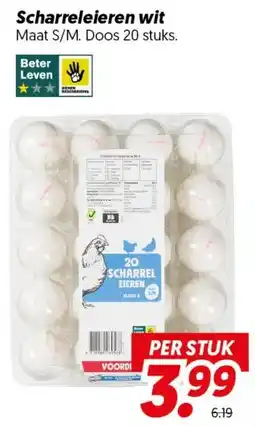 Dekamarkt Scharreleieren wit aanbieding