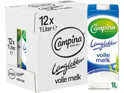 Hoogvliet Campina Lang lekker volle melk aanbieding