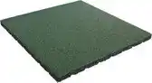 Bol.com IVOL Rubber tegels 30 mm - 0.75 m² (3 tegels van 50 x 50 cm) - Groen aanbieding