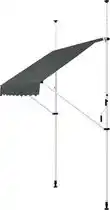 Bol.com Zonnescherm / luifel - Koeweit - 150 x 120 cm - Grijs aanbieding