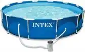 Bol.com Intex Metal Frame Opzetzwembad Set - Ø 305 cm x 76 cm met filterpomp aanbieding